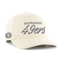 Men's '47 Natural San Francisco 49ers Foundational Script Hitch Adjustable Hat