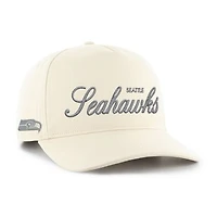 Men's '47 Natural Seattle Seahawks Foundational Script Hitch Adjustable Hat