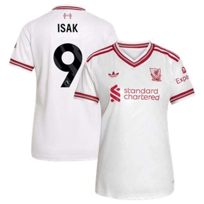 Women's adidas Alexander Isak White Liverpool 2026/27 Away Replica Jersey