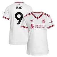 Women's adidas Alexander Isak White Liverpool 2026/27 Away Replica Jersey