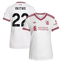 Women's adidas Hugo Ekitike White Liverpool 2026/27 Away Replica Jersey