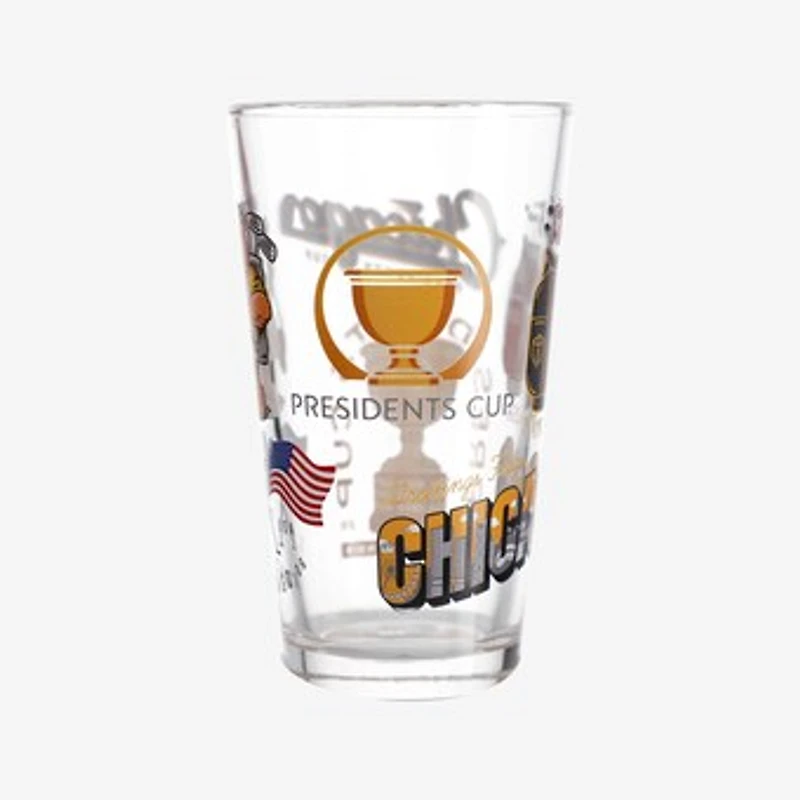 2026 Presidents Cup Scatter Print 16oz. Pint Glass