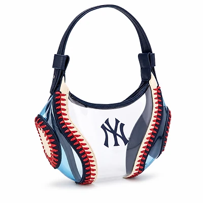 Montana West New York Yankees Clear Slouchy Shoulder Bag