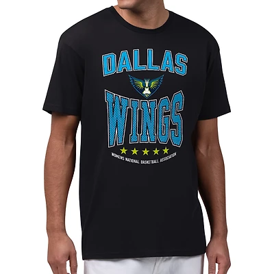 Men's Starter Black Dallas Wings Center Squeeze T-Shirt