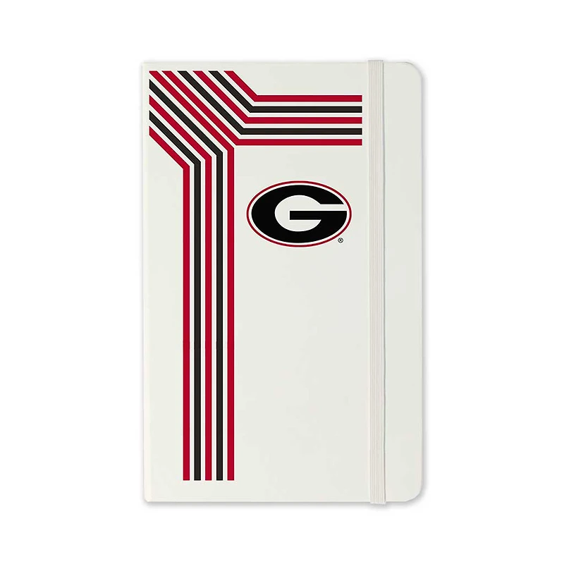 Jardine Georgia Bulldogs Moleskine Retro-Stripe Ruled Notebook