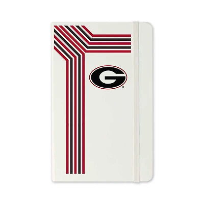 Jardine Georgia Bulldogs Moleskine Retro-Stripe Ruled Notebook