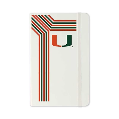 Jardine Miami Hurricanes Moleskine Retro-Stripe Ruled Notebook