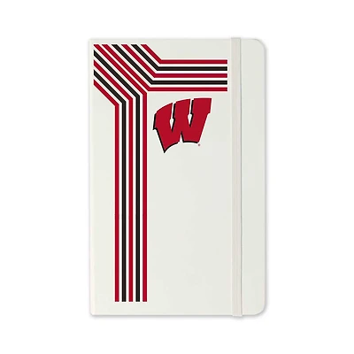 Jardine Wisconsin Badgers Moleskine Retro-Stripe Ruled Notebook