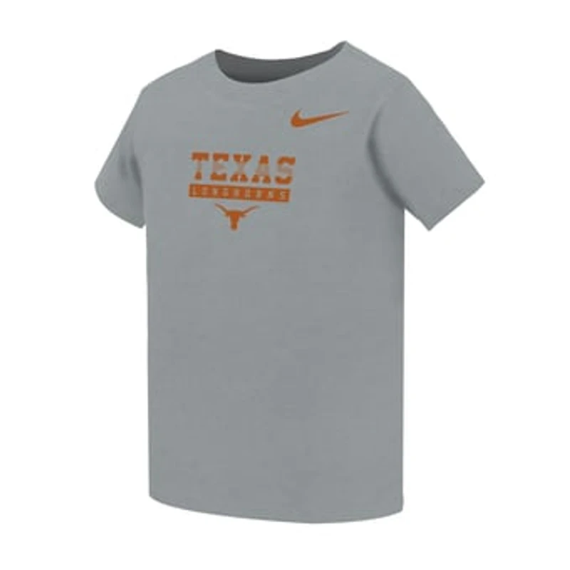 Toddler Nike Gray Texas Longhorns Name Bar Legend Dri-FIT T-Shirt
