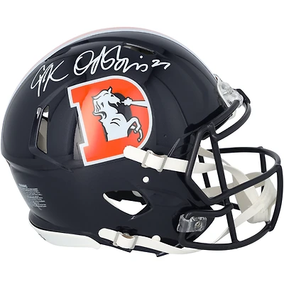J.K. Dobbins Denver Broncos Autographed Riddell 2022 Color Rush Speed Authentic Helmet