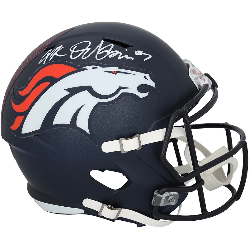 J.K. Dobbins Denver Broncos Autographed Riddell Speed Replica Helmet