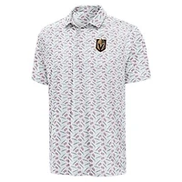 Men's Antigua White Vegas Golden Knights  All American Polo