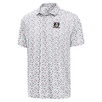 Men's Antigua White Anaheim Ducks  All American Polo