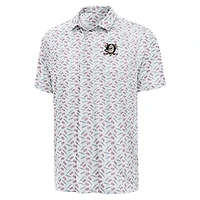 Men's Antigua White Anaheim Ducks  All American Polo
