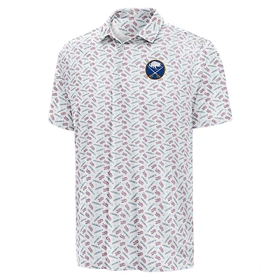 Men's Antigua White Buffalo Sabres All American Polo