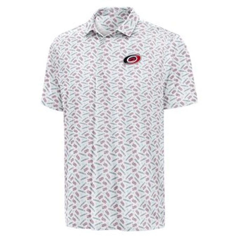 Men's Antigua White Carolina Hurricanes All American Polo