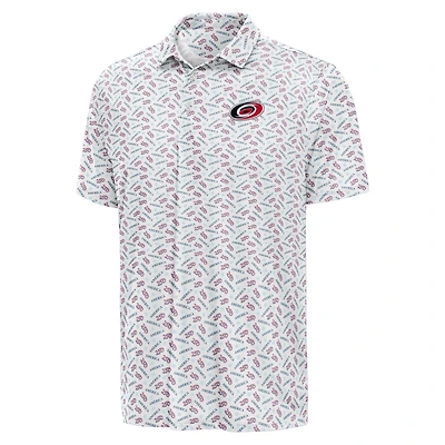 Men's Antigua White Carolina Hurricanes All American Polo