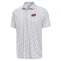 Men's Antigua White Carolina Hurricanes  All American Polo