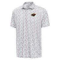 Men's Antigua White Minnesota Wild  All American Polo