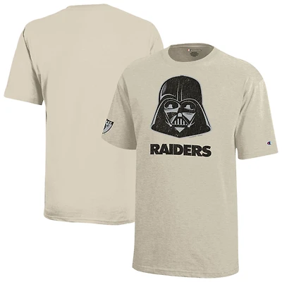 Youth Disney x Champion Oatmeal Las Vegas Raiders Darth Vader T-Shirt