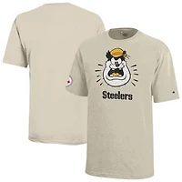 Youth Disney x Champion Oatmeal Pittsburgh Steelers Pete T-Shirt