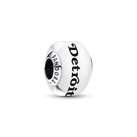 Pandora Detroit Red Wings Glass Murano Charm