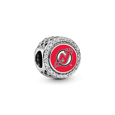 Pandora New Jersey Devils Color Button Charm