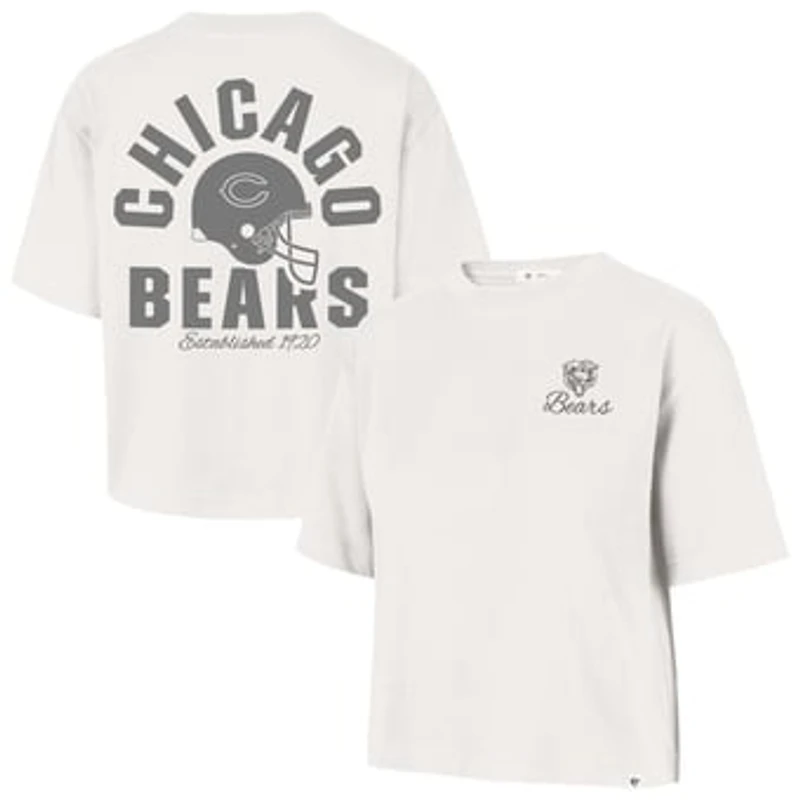 Women's '47 Stone Chicago Bears Photon Dust Foundational Reed City T-Shirt