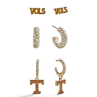 BaubleBar Tennessee Volunteers 3-Piece Earring Set
