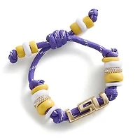 BaubleBar LSU Tigers Paracord Beaded Bracelet