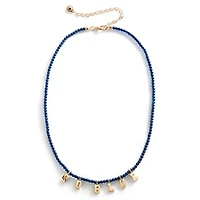 BaubleBar Michigan Wolverines Delicate Beaded Slogan Necklace