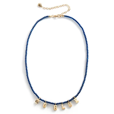 BaubleBar Michigan Wolverines Delicate Beaded Slogan Necklace