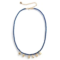BaubleBar Michigan Wolverines Delicate Beaded Slogan Necklace
