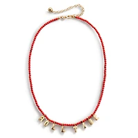 BaubleBar Alabama Crimson Tide Delicate Beaded Slogan Necklace