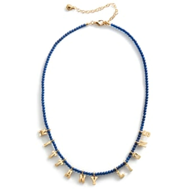 BaubleBar Penn State Nittany Lions Delicate Beaded Slogan Necklace