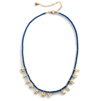 BaubleBar Penn State Nittany Lions Delicate Beaded Slogan Necklace