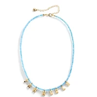 BaubleBar North Carolina Tar Heels Delicate Beaded Slogan Necklace