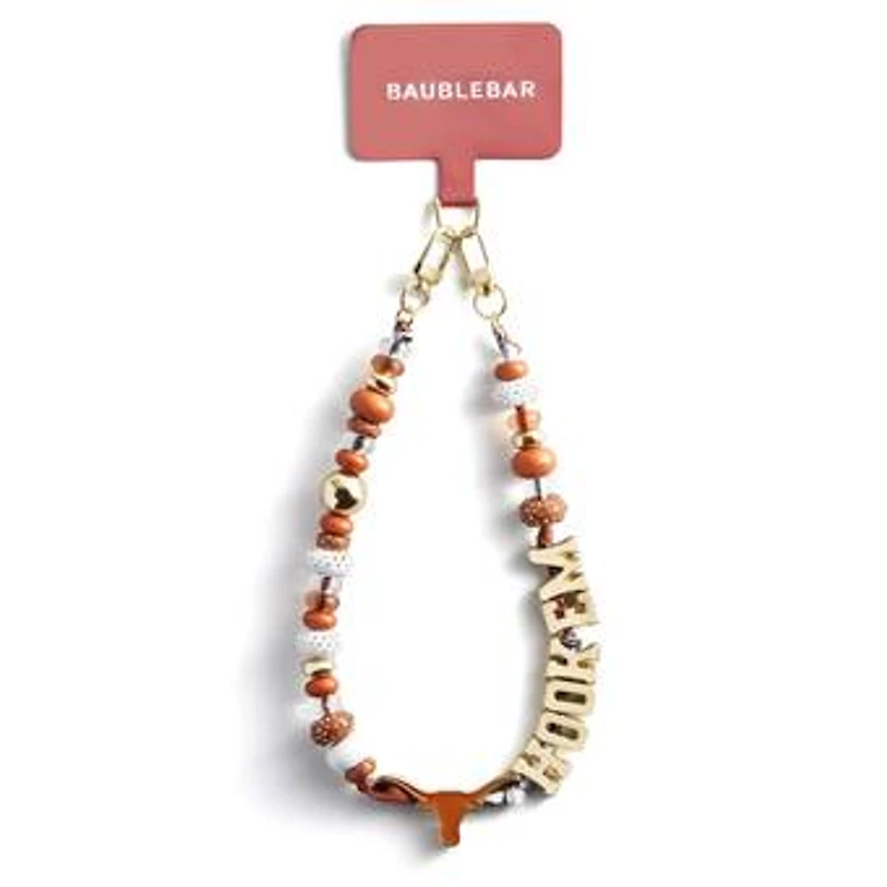 BaubleBar Texas Longhorns Beaded Phone Strap