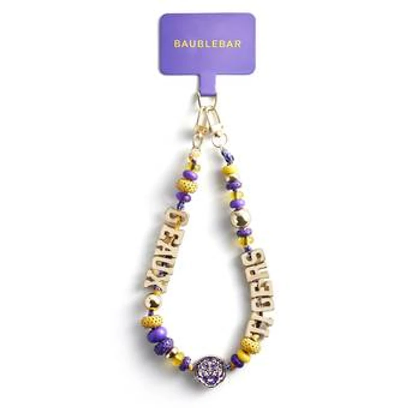 BaubleBar LSU Tigers Beaded Phone Strap