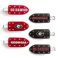 BaubleBar Georgia Bulldogs Six-Piece Hair Clips Set