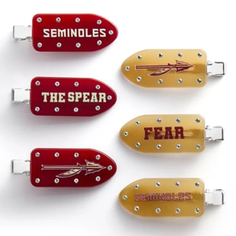 BaubleBar Florida State Seminoles Six-Piece Hair Clips Set