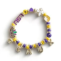 BaubleBar LSU Tigers Motif Slogan Bracelet