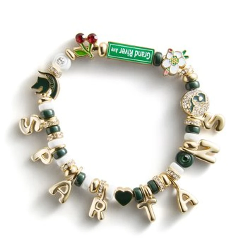 BaubleBar Michigan State Spartans Motif Slogan Bracelet