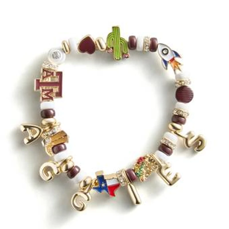 BaubleBar Texas A&M Aggies Motif Slogan Bracelet