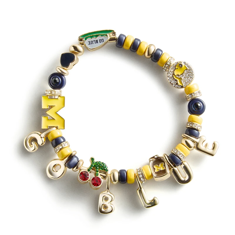 BaubleBar Michigan Wolverines Motif Slogan Bracelet