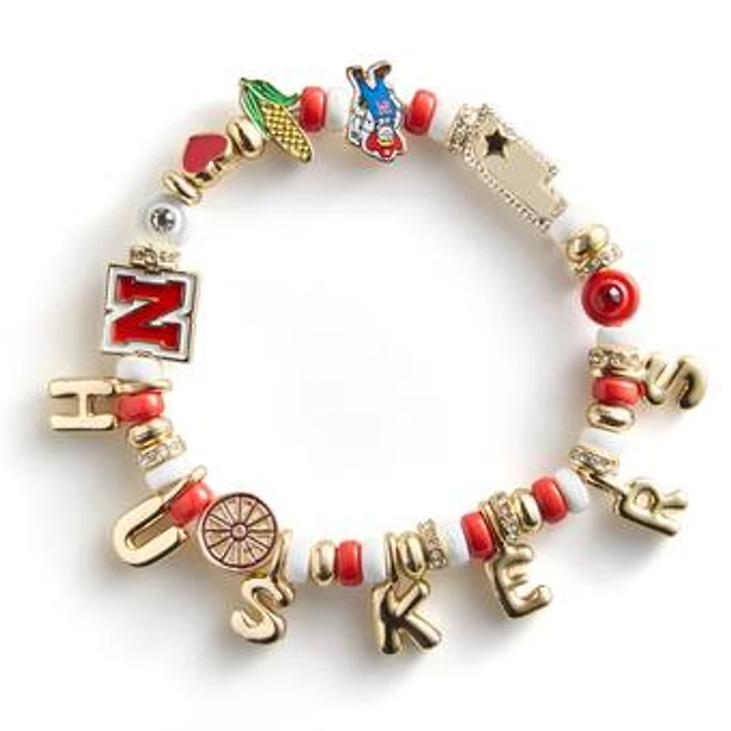 BaubleBar Nebraska Huskers Motif Slogan Bracelet