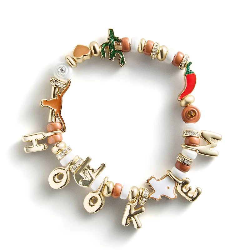 BaubleBar Texas Longhorns Motif Slogan Bracelet