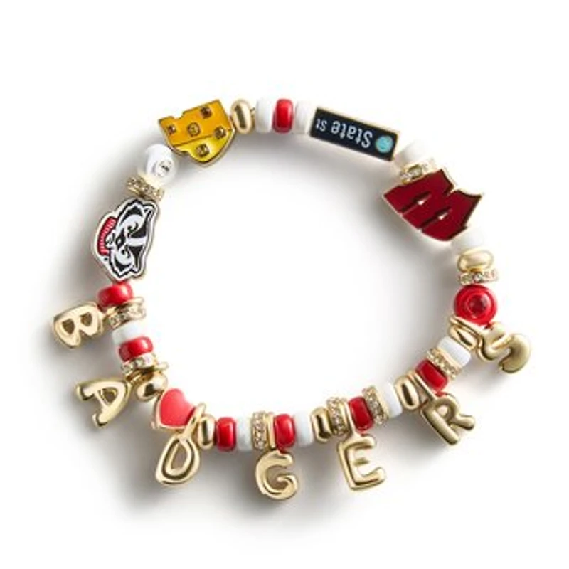 BaubleBar Wisconsin Badgers Motif Slogan Bracelet
