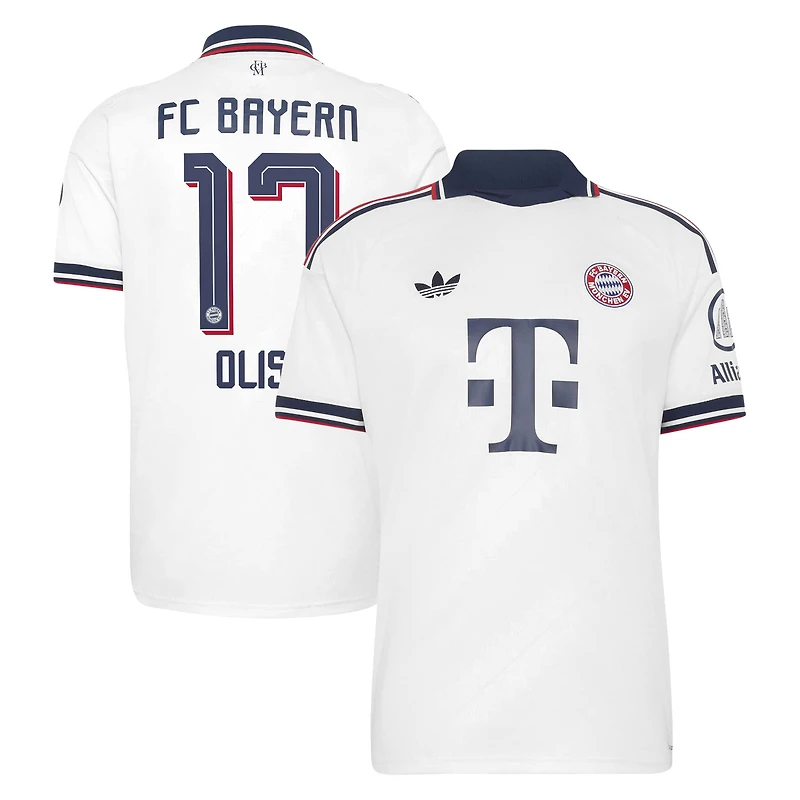 Men's adidas Michael Olise White Bayern Munich 2026/27 Away Replica Jersey