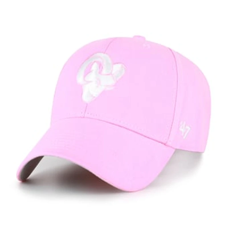 Youth '47 Pink Los Angeles Rams MVP Adjustable Hat